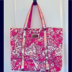 Lilly Pulitzer Alpha Phi Print Tote - Excellent Condition
